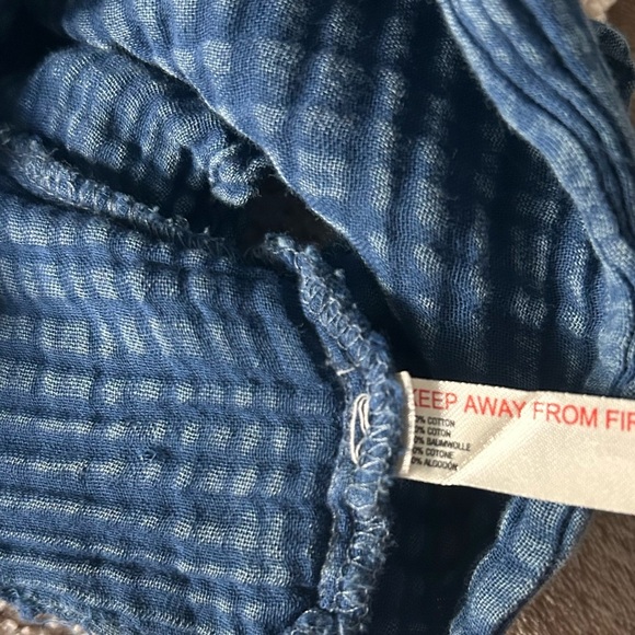 Anthropologie daily practice cotton the jerry cinched Flowy sleeve top - Picture 8 of 8